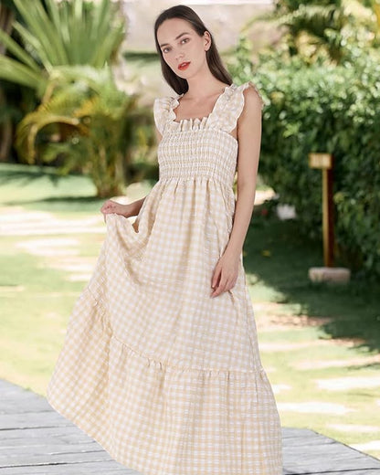 Viral Gingham Spring Dress