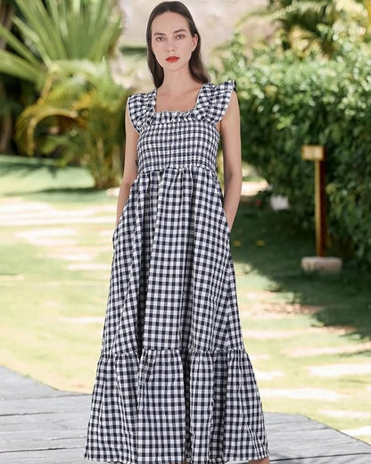 Viral Gingham Spring Dress