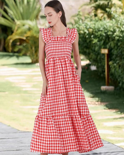 Viral Gingham Spring Dress