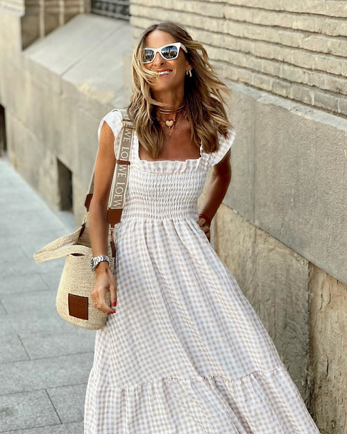 Viral Gingham Spring Dress