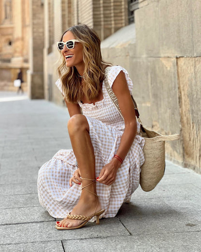 Viral Gingham Spring Dress